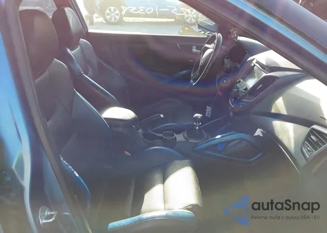 2016 Hyundai Veloster Turbo Rally Edition из США, поврежденный, VIN KMHTC6AE4GU255881